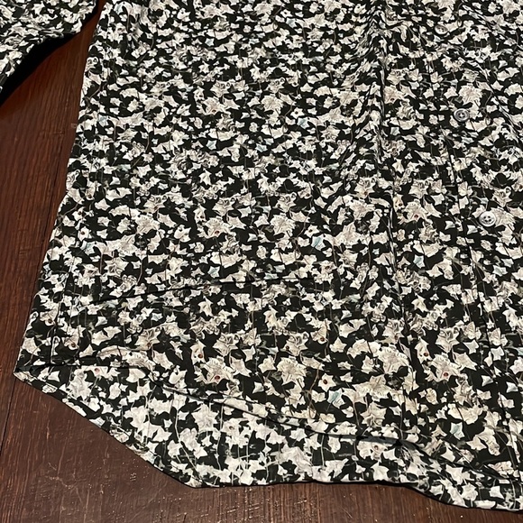 Men’s Bugatchi Shaped Fit Collared Cotton Button Down Long Sleeve Shirt Large - Picture 3 of 16